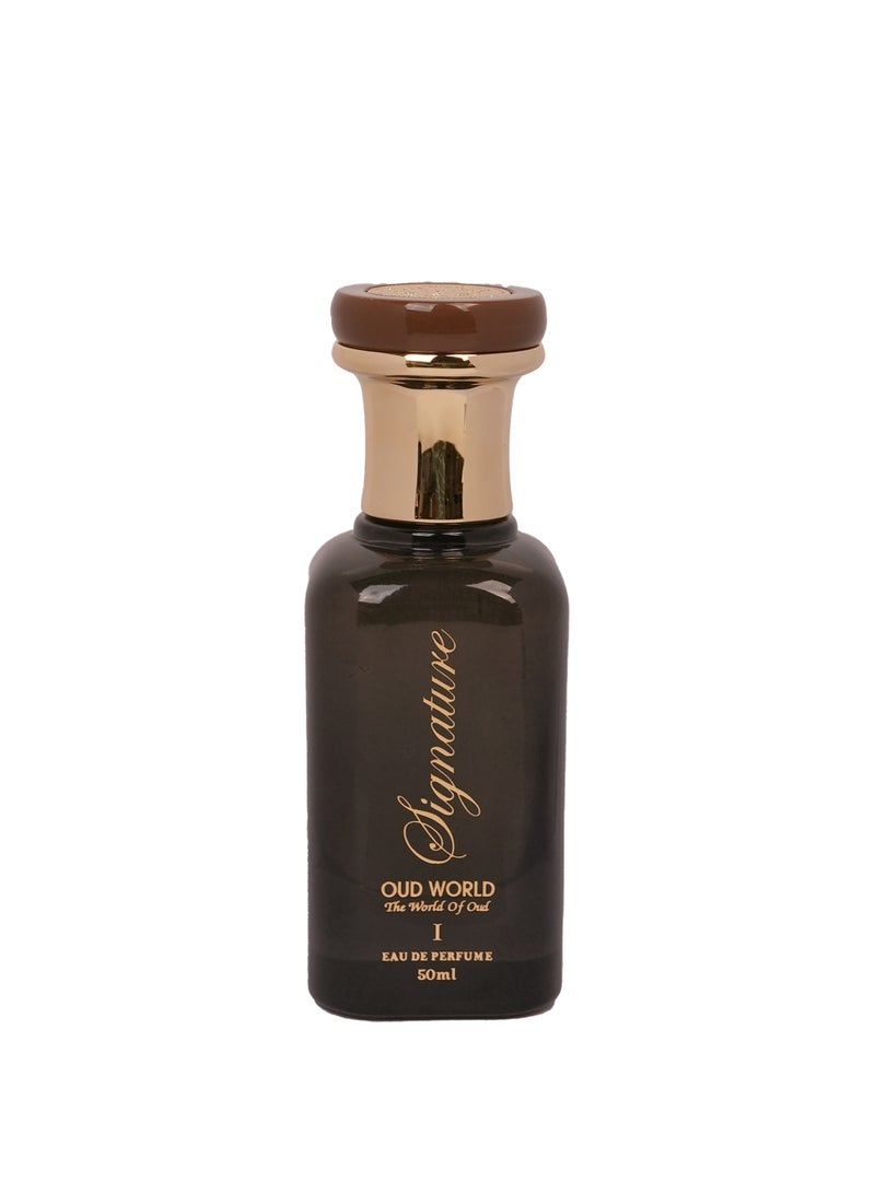 Oud World عطر عود وورلد سيغنيتشر-Ⅰ الفاخر للرجال والنساء – رائحة شرقية فاخرة تدوم طويلاً مع الورد، خشب الأagar، الفانيليا، خشب الصندل والمسك – 50 مل - Image 1